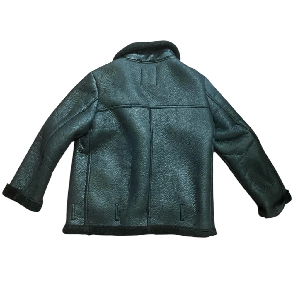 Black Shearling bomber jacket